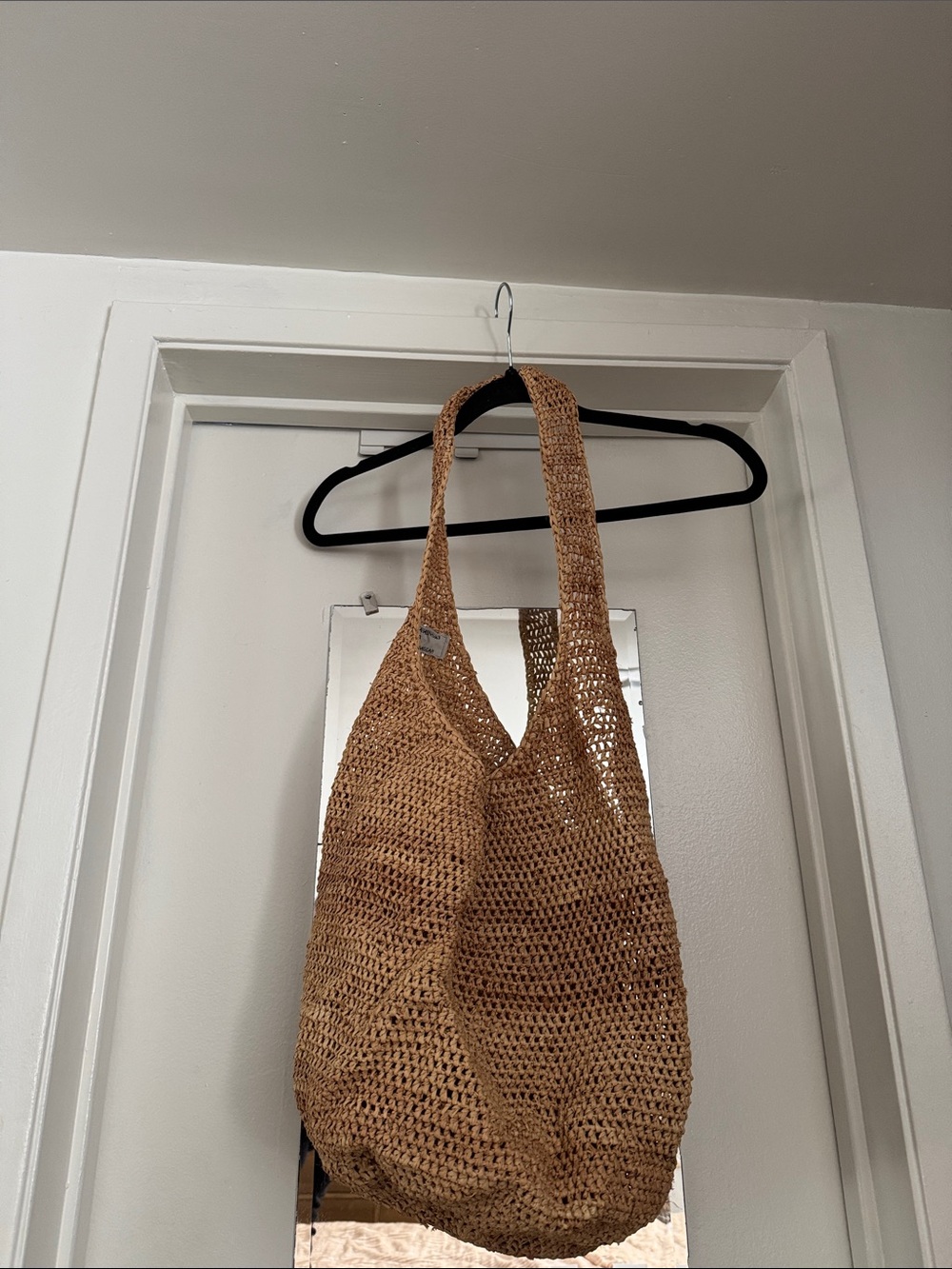 Helen Kaminski Tan Woven Shoulder Bag